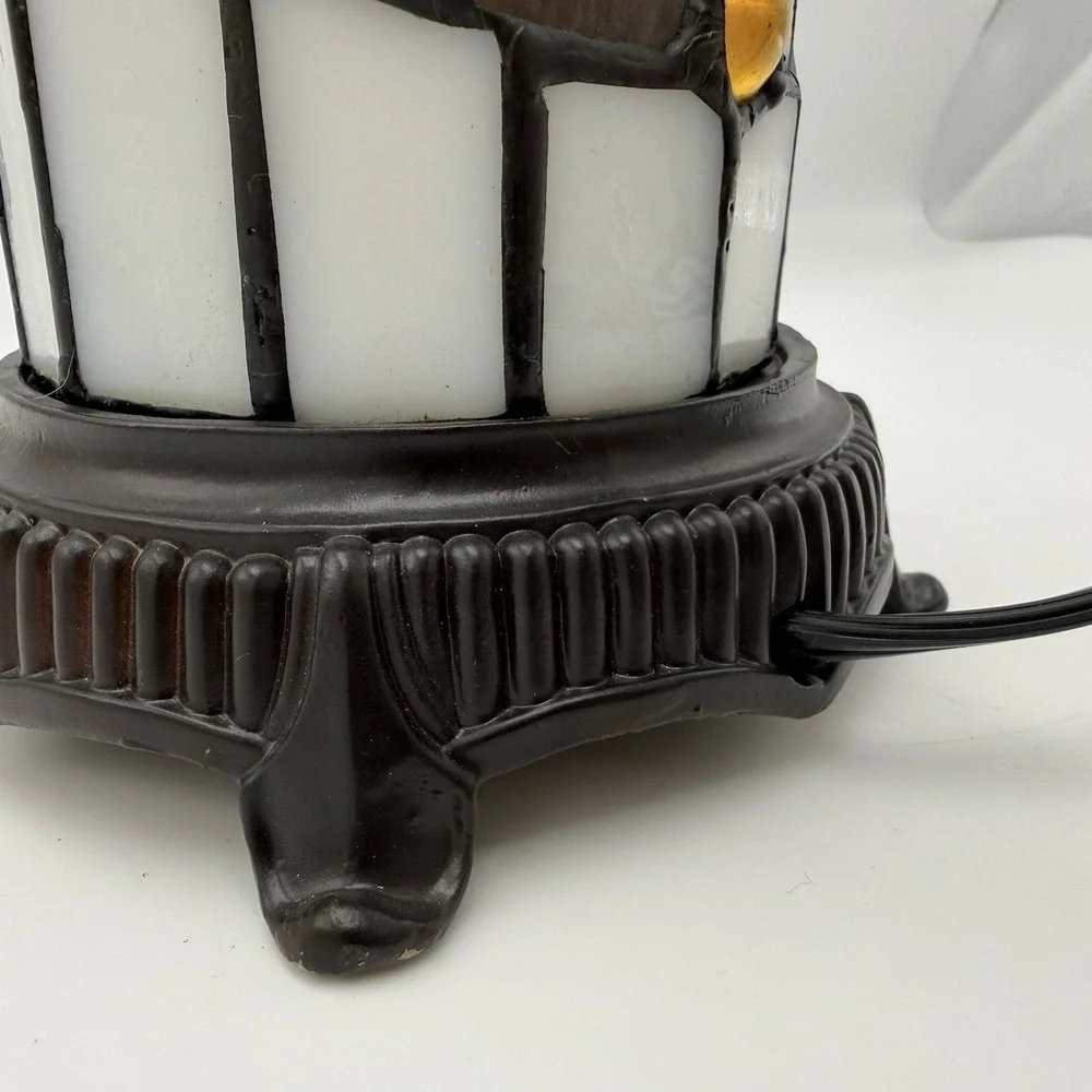 Tiffany Style Stained Glass Accent Table Lamp 10